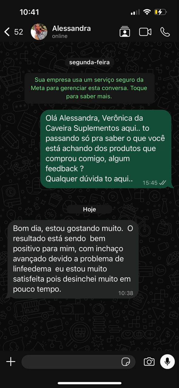 Depoimento de Alessandra no WhatsApp